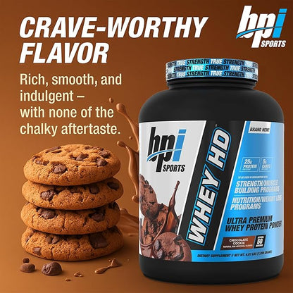 BPI Sports Whey HD Ultra Premium Protein Powder Isolate | Workout Whey Protein Powder For Men &