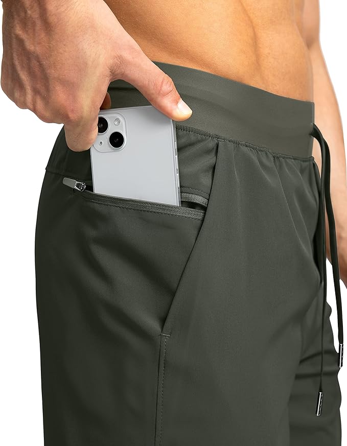 Men's Running Shorts with Zipper Pockets 9 Inch/ 7 Inch / 5 Inch Lightweight Quick Dry Gym Workout
