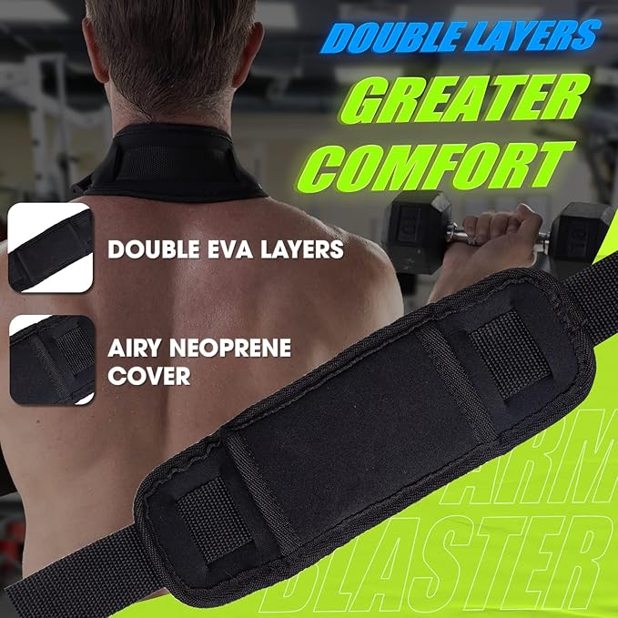 Yes4All Arm Blaster for Biceps & Triceps Dumbbells, 2-Layers Neck Cushion Bicep Curl Support