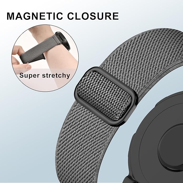 Elastic Nylon Watchband Compatible with Garmin Forerunner 235/220/230/620/630/735XT,Soft Adjustable