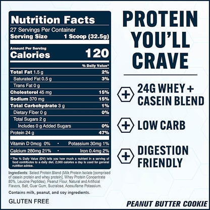 PEScience Select Protein Powder, Whey and Casein Blend, Clean Protein Powder for Women and Men, Low