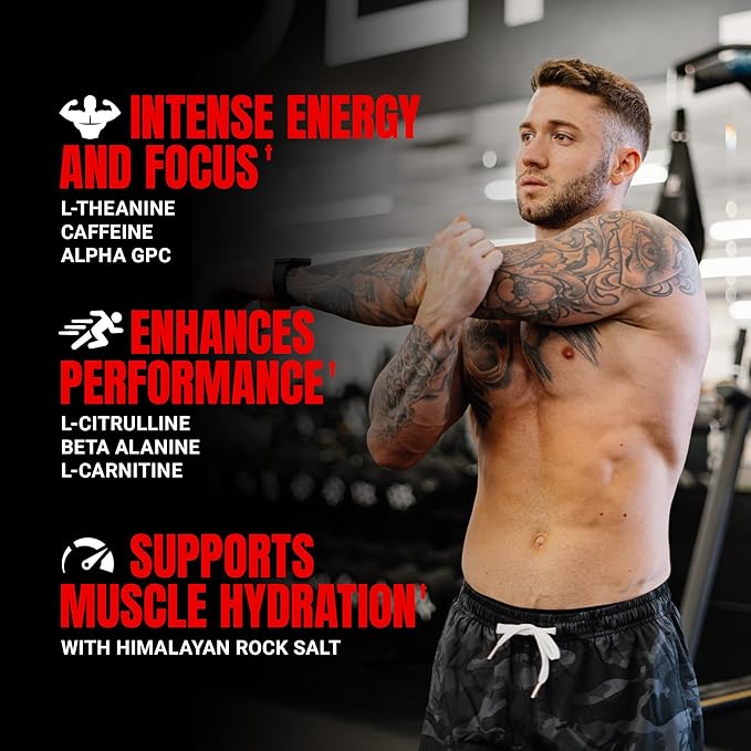 PROSUPPS Mr. Hyde Nightmare Pre Workout Powder with Caffeine & Beta Alanine - Preworkout for