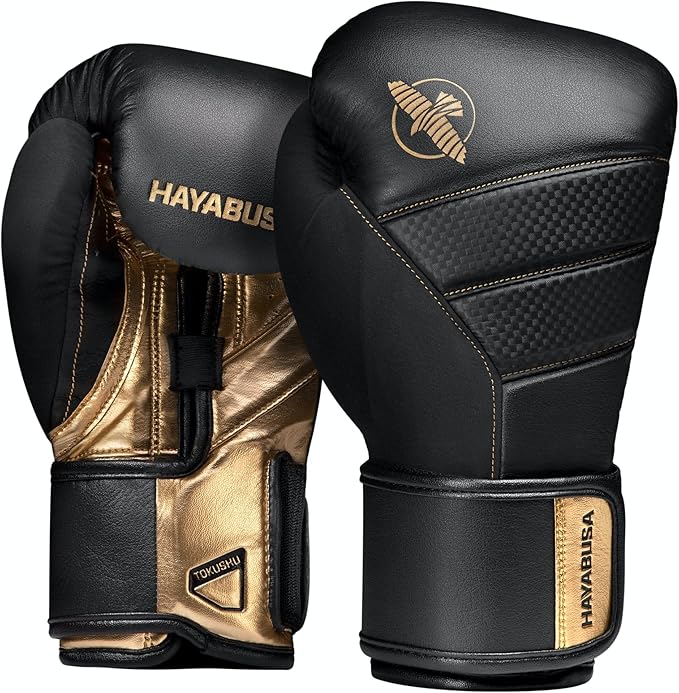 Hayabusa T3 Boxing Gloves for Men and Women Wrist and Knuckle Protection, Dual-X Hook and Loop