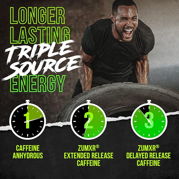 ALPHA LION Superhuman Pre Workout Powder, Beta Alanine, L-Taurine & Tri-Source Caffeine for