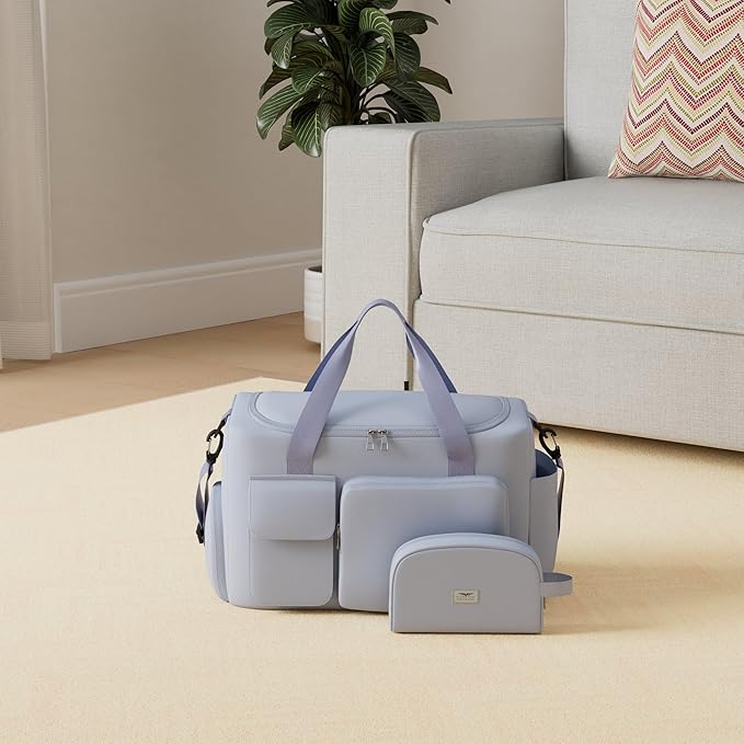 FIORETTO Women's Gym Duffle Bag with Shoes Compartment, 37L Capacity, Ideal for Travel, Gym