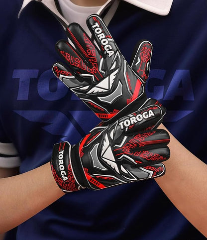 Goalkeeper Gloves for Kids & Youth – Soccer Goalie Gloves, Strong Latex Grip, Double Wrist Support