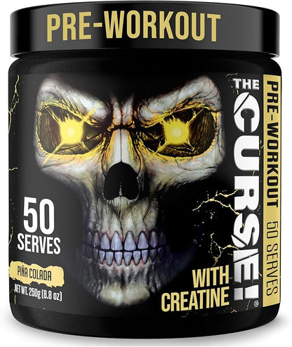 JNX SPORTS The Curse! Pre Workout Powder for Men & Women, Caffeine, Beta-Alanine, Creatine