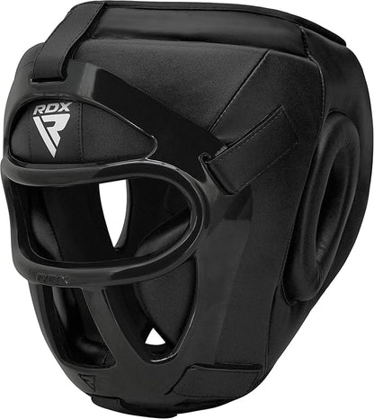 RDX Boxing Headgear MMA Muay Thai, Removable Face Grill, Head Gear for Sparring Grappling Martial