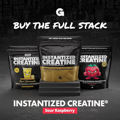 Gains in Bulk Instantized Creatine Monohydrate for Women and Men, Soluble Pre Workout Powder
