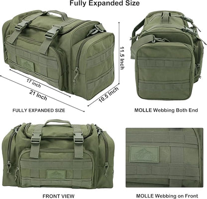 Duffel Bag – Heavy Duty Tactical Gym Bag for Men, Splashwater-Proof Weekender Travel Bag for