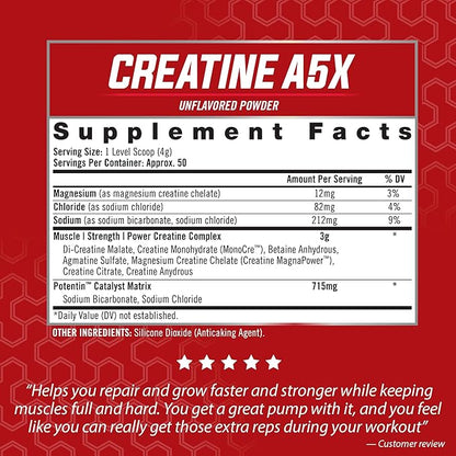 iSatori Creatine A5X with Creatine Monohydrate & Betaine Anhydrous for Muscle Growth, Strength