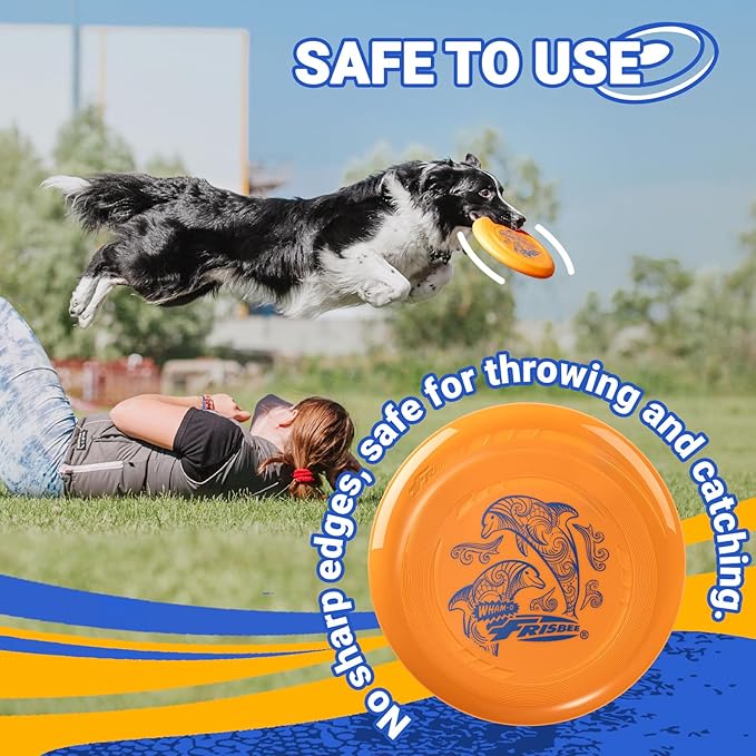 Wham-O Frisbee Go Flying Disc, 9 Inch Lightweight Sports Disc for Beginners Outdoor Beach Backyard