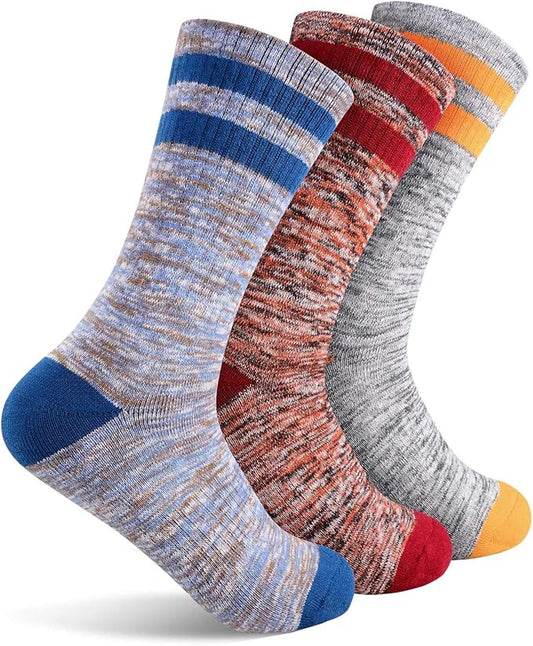 FEIDEER Hiking Walking Socks For Women, Multi-pack Outdoor Recreation Socks Moisture Wicking Crew