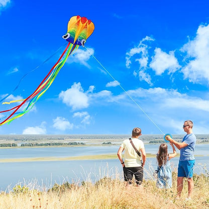 Xida Octopus Kite for Kids Ages 4-8, Professional Kites for Beginners and Adults, Easy to Fly Beach