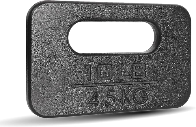 Yes4All Ruck Weight Plate, Cast Iron Rucking Plates with Wide Grip for Swings, Squat, Strength