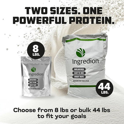 Premium Pea Protein Isolate Bulk pouch Non-GMO (8 lb)