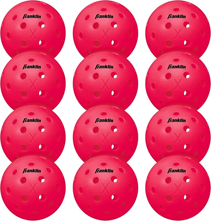 Franklin Sports X-40 Outdoor Pickleballs - Official Ball of USA Pickleball, APP Tour + US Open