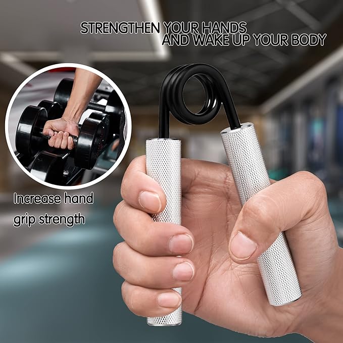 Grip Strength Trainer,50LBS-300LBS Metal Hand Grip,No Slip Heavy-Duty Hand Grip Strengthener,Wrist
