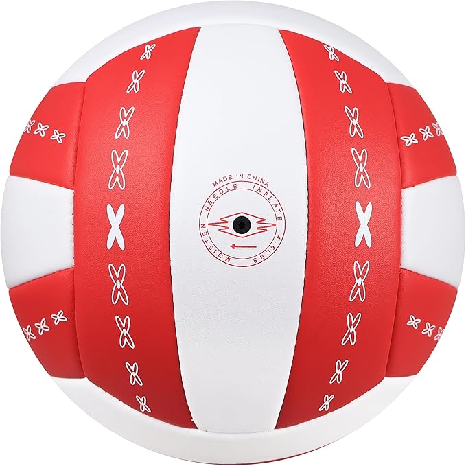 Volleyball Size 5 - Premium PU Leather, Ultra-Durable Soft to The Touch for Youth, Adults, Ideal