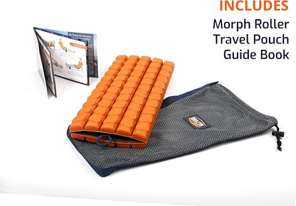 Morph Foam Roller (Alpha-Orange): Collapsible Travel Foam Roller for Pain Relief, Workout Muscle