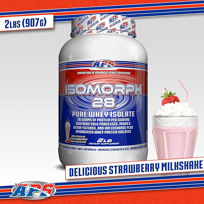 APS Nutrition IsoMorph 28 Protein Powder | Pure Whey Isolate | Cold Pressed, Ultra- Filtered, & Ion