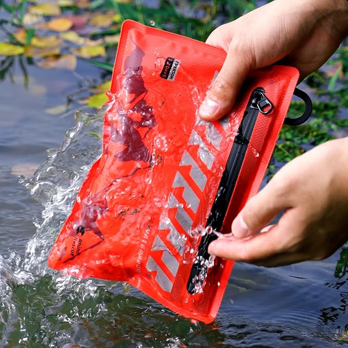 RHINO RESCUE Small First Aid Kit Ultralight Waterproof Medical Kit for Hiking, Backpacking