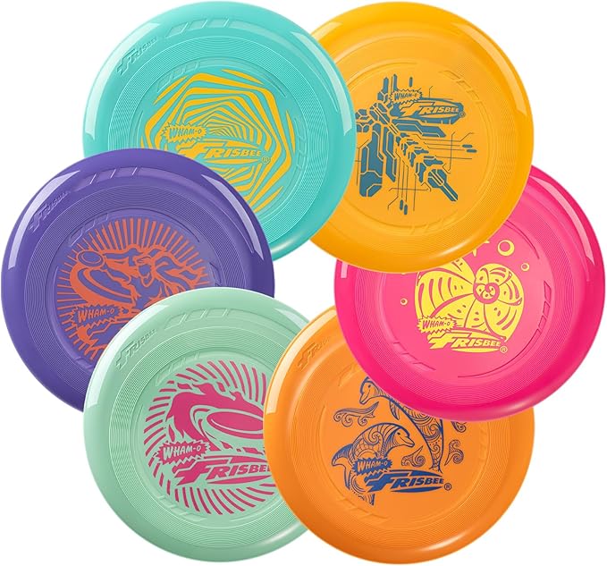 Wham-O Frisbee Go Flying Disc, 9 Inch Lightweight Sports Disc for Beginners Outdoor Beach Backyard