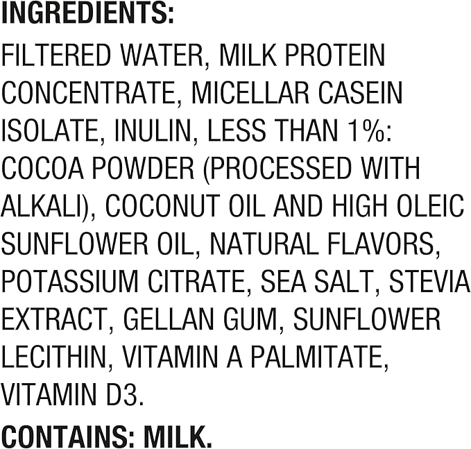 Oikos Protein Shake, Chocolate, 30g High Protein Drinks, Shelf Stable, Ready to Drink, 5g Prebiotic