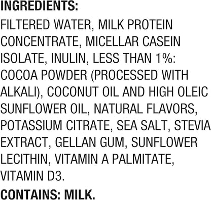 Oikos Protein Shake, Chocolate, 30g High Protein Drinks, Shelf Stable, Ready to Drink, 5g Prebiotic