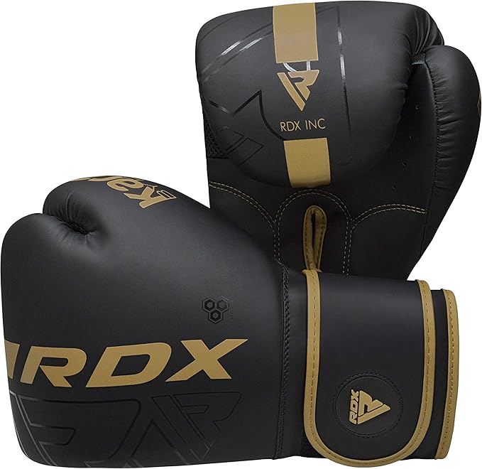 RDX Boxing Gloves, Pro Training Sparring, Maya Hide Leather, Muay Thai MMA Kickboxing, Men Women