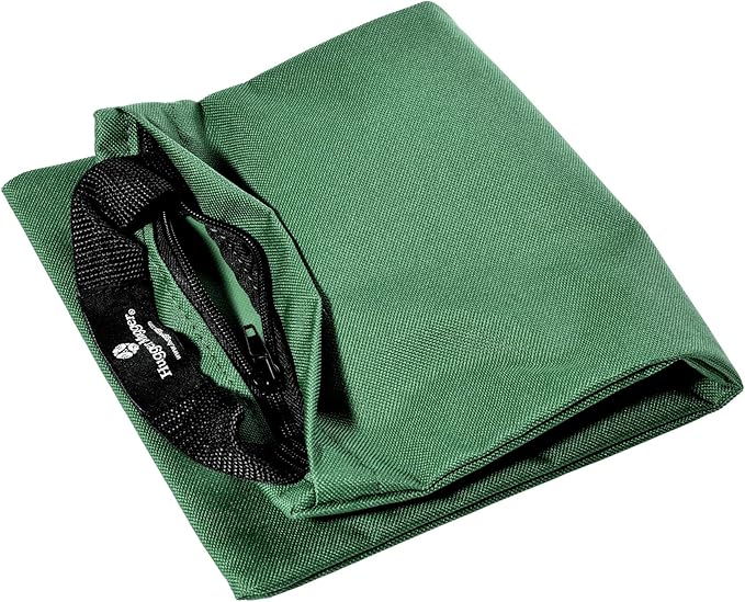 Hugger Mugger Unfilled 10lb Yoga Sandbag - Adds Weight to Your Poses, Zipper Cover, Sturdy Handle
