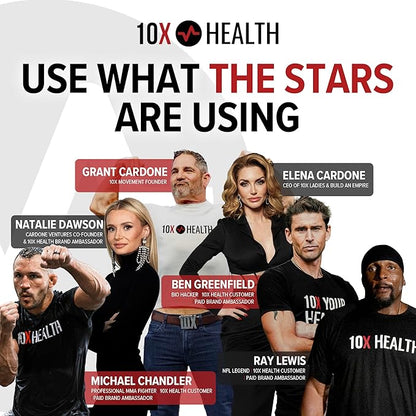 10X Health Amino Blend Pre Workout Powder for Men - Tropical Orange Flavor - EAA & BCAA Powder