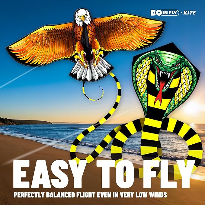 Kite for Ages 8-12, Easy to Fly and Assemble Rocket Kites for Beginner, Single Line String