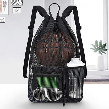 Mildbeer Large Drawstring Backpack for Men Women Athletic Gym Sports Workout Beach Swimming