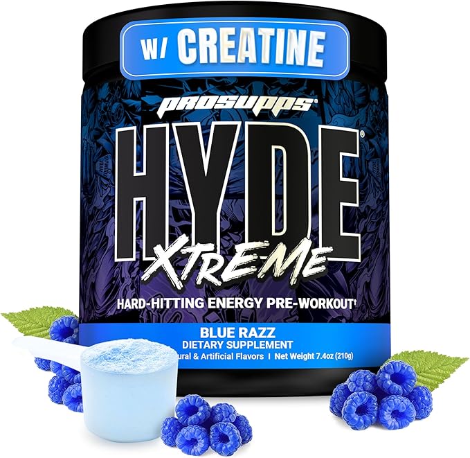 PROSUPPS Mr. Hyde Xtreme Pre Workout Powder with Creatine, Beta Alanine & Caffeine ??Extreme
