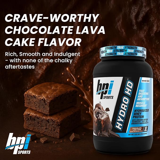 BPI Sports Hydro HD - 100% Hydrolyzed Whey Protein Powder - Muscle Growth, Recovery, 25g of