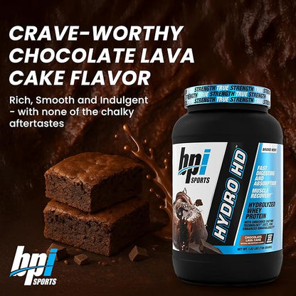 BPI Sports Hydro HD - 100% Hydrolyzed Whey Protein Powder - Muscle Growth, Recovery, 25g of