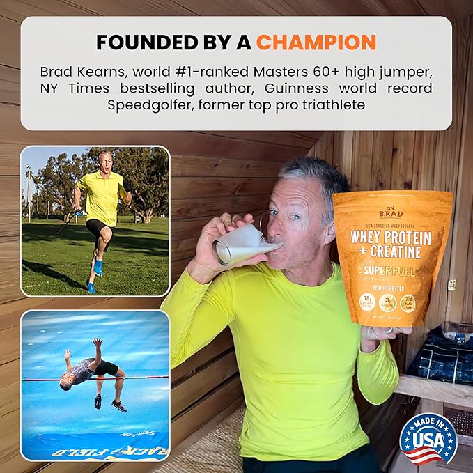 B.rad Superfuel - Grass Fed Whey Protein Isolate Boosted with Creatine | Farm-Fresh