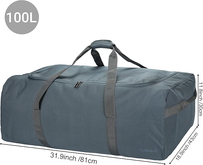 Large Duffle Bag 100L, Travel Duffel Bag for Men, Water & Tear Resistant Travel Bag, Extra Large