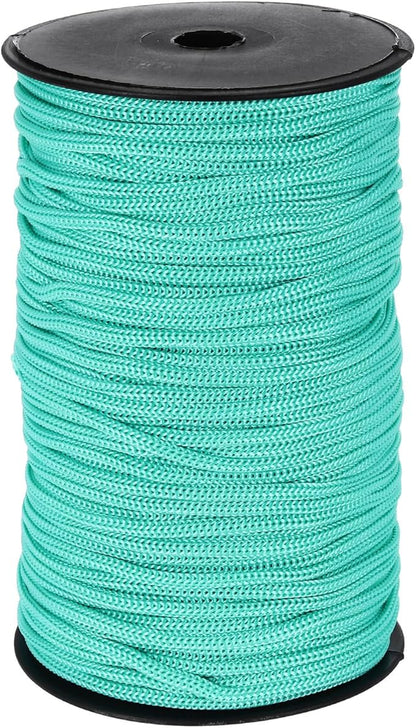 MECCANIXITY 3/16 Inch Polypropylene Rope Braided Ropes, 328ft Nylon Rope Hollow Utility Cord for