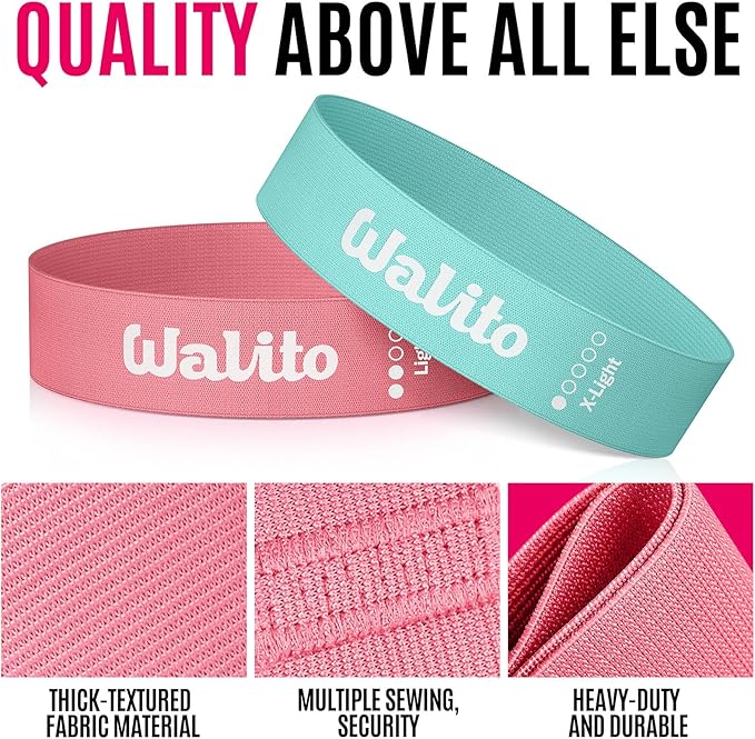 Fabric Resistance Bands for Working Out - Booty Bands for Legs -Glutes Training for Women and Men