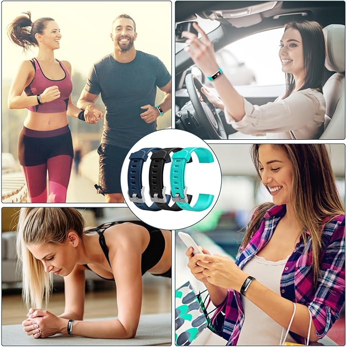 Watch Bands Replacement for ID115plus HR, Very Fit Pro Activity Fitness Tracker Wrist Bands Set