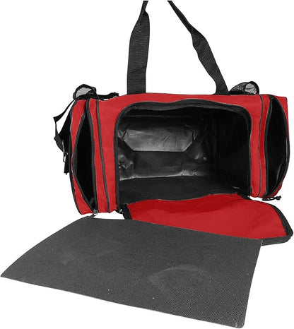 DALIX 17" Duffle Bag Dual Front Mesh Pockets (Black Gold Gray Dark Green Navy Blue Maroon Royal