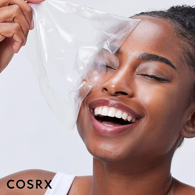 COSRX Advanced Snail Mucin Glass Glow Hydrogel Face Masks Skincare 3 EA, Collagen Face Mask, Travel