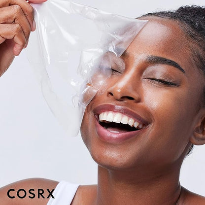 COSRX Advanced Snail Mucin Glass Glow Hydrogel Face Masks Skincare 3 EA, Collagen Face Mask, Travel
