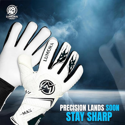 Goalkeeper Gloves-Professional Negative Cut Goalie Gloves with Contact Max Grip, 4mm Foam Padding &