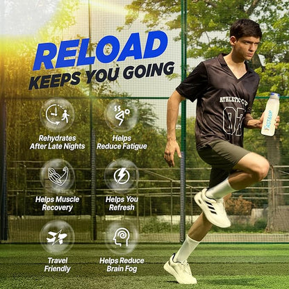 FAST&UP Reload – Lemon & Lime - Refreshing Electrolyte Drink Mix | Hydration Powder Packets | 1500