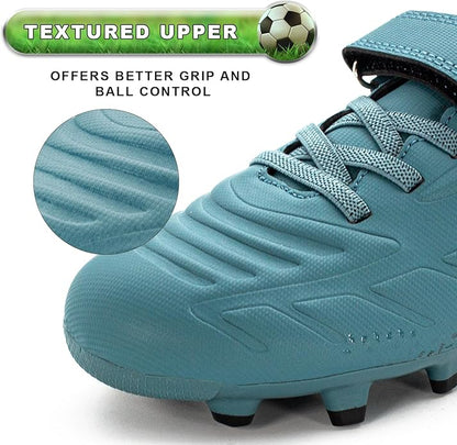RUNIC Kids Soccer Cleats for Boys and Girls - Small and Big Kid Athletic Outdoor Football Shoes