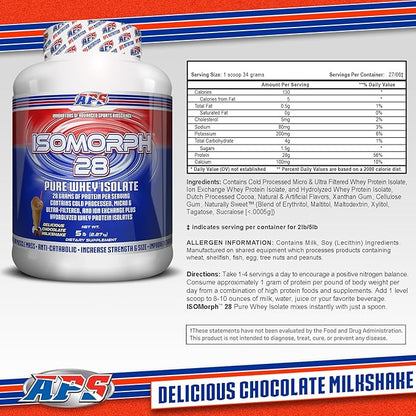 APS Nutrition Isomorph 28 Protein Powder | Pure Whey Isolate | Cold Pressed, Ultra- Filtered, & Ion