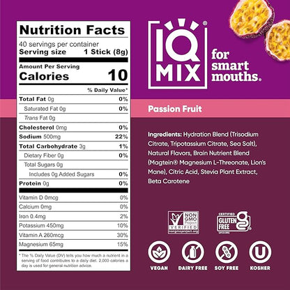 IQMIX Hydration Electrolyte Powder – 4-in-1 Formula for Hydration, Mental Clarity, Mood and